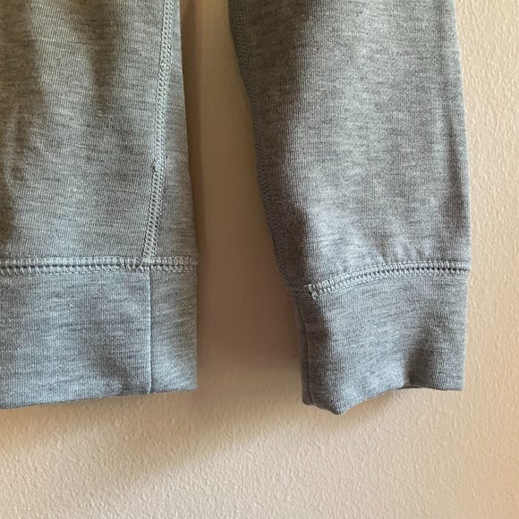 NIKE woman's size XS gray dri-fit large logo swish neon pullover sweatshirt top - Picture 3 of 9